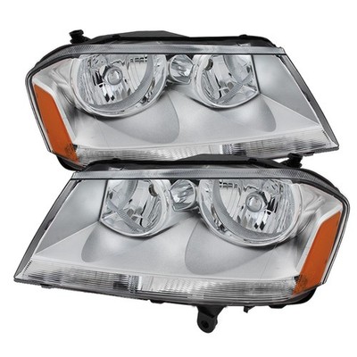 xTune Auto 9025303 Chrome/Clear Crystal Headlights