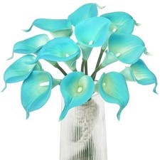 Letjolt Artificial Calla Lily Flowers 12Pcs Fake Flower Bouquet Faux Calla