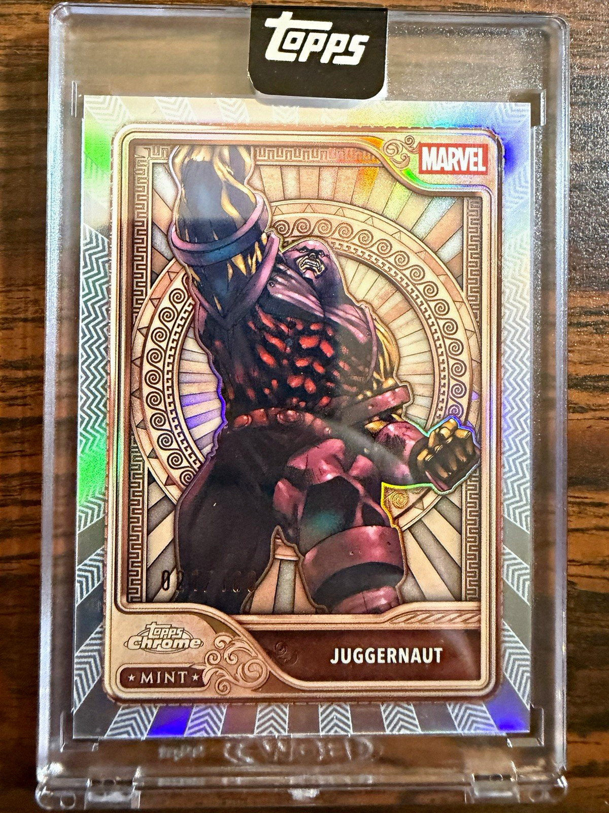 2026 Topps Mint Marvel Juggernaut #37 In Marvel We Trust Insert Bronze /100