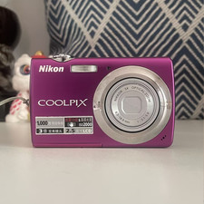 Nikon Coolpix S220 Purple 10.0MP 3x Zoom Compact Digital Camera English