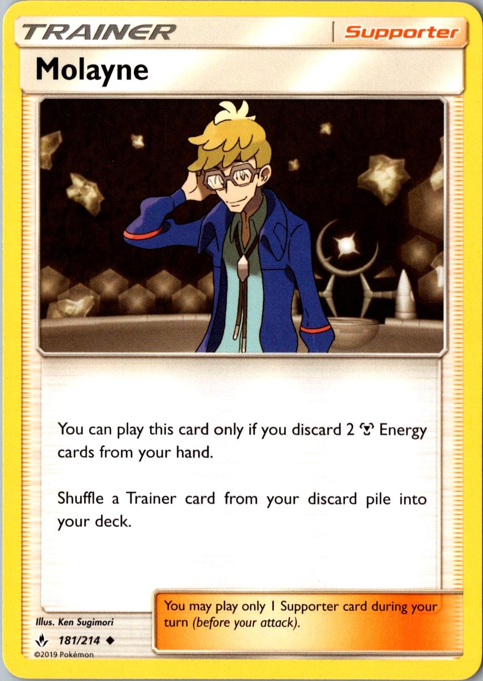 Molayne 181/214 Uncommon SM Unbroken Bonds LP Pokemon Card