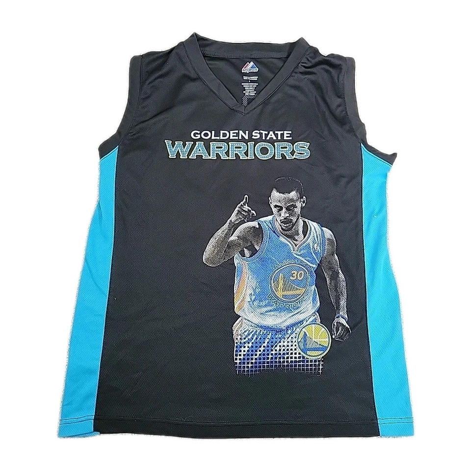 Stephen Curry Golden State Warriors Majestic Youth Large - Изображение 2 из 4