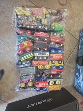 Wooden Train Lot Of 26 Pieces Kids Magnetic Set Variety Engines Toy Train