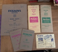 Perkins Diesel Spare  Parts List, Instruction Chart, Handbooks