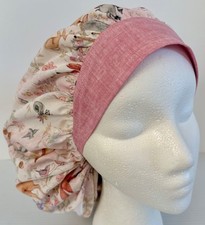 Forest Anilmal Print Size Large Medical Bouffant Scrub Cap Surgery Hat