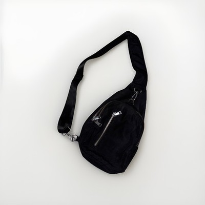 Sasha + Sofi Black Crossbody Sling Backpack Bag 