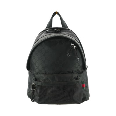 Gucci Nylon Rucksack GG Monogram Schwarz Medium Umhängetasche