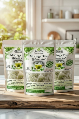 Moringa Herbal Tea Energy , Immunity Booster Tea / Moringa oleifera / Green  tea