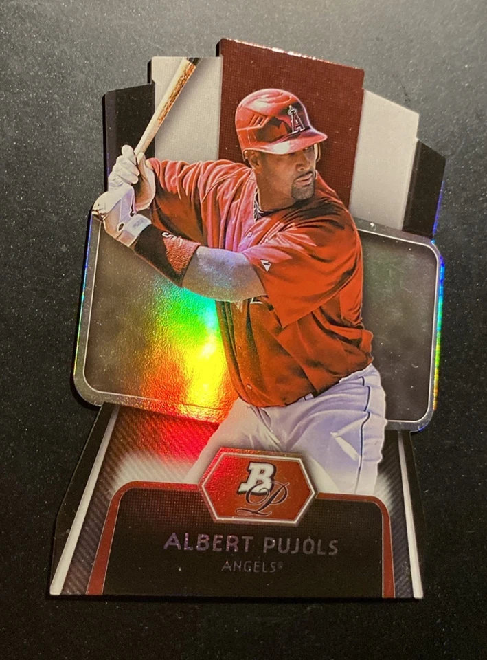2012 Bowman Platinum Albert Pujols Die-Cut Insert #CES-AP Legend & Future HOF - Image 2 of 4