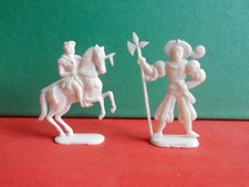 Alte Margarinefiguren der  "Quieta Ritter Serie"