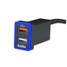 Car Charger for Toyota USB Audio Input Port Socket Fast Blue（1.3x0.9inch）