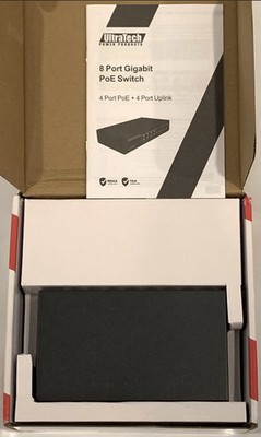 UltraTech 0E-8P4POEGIG 8-Port Gigabit PoE Switch