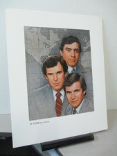 TV GUIDE Cover Portrait 1985 NEWS Tom Brokaw Dan Rather Peter Jennings Amsel