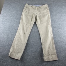 Polo Ralph Lauren Pants Mens 32x28 Beige Chino Stretch Slim Fit Pony Preppy