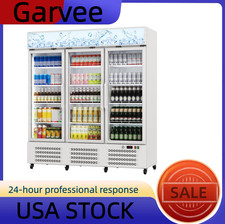 Commercial Beverage Refrigerator, 39/40 Cu.ft - 3 Glass Door Merchandiser Cooler