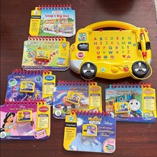 Leap Frog MY FIRST LEAPPAD Lot 7 Books, 6 Cartridges TESTED WORKS DISNEY THOMAS