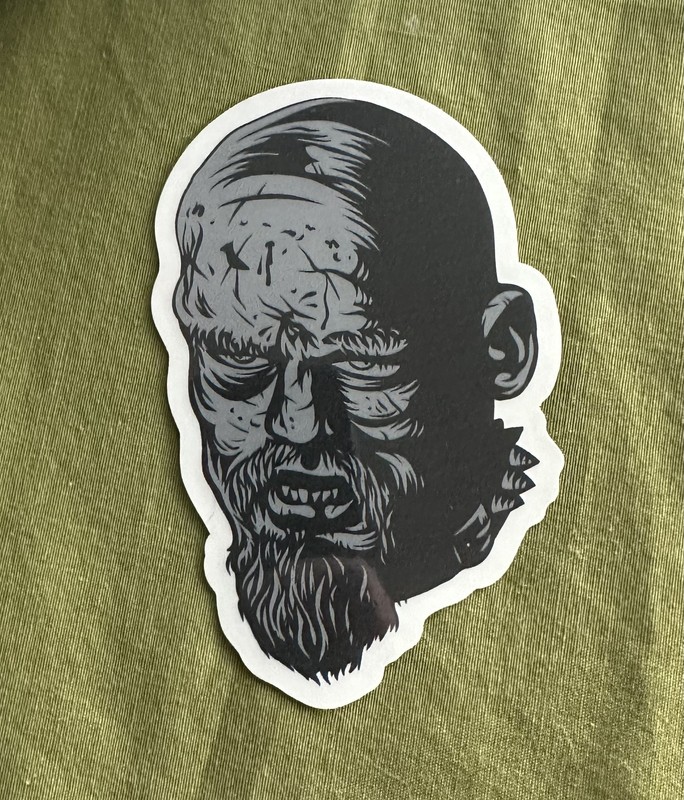 Todd Bratrud  GG Allin Bust Sticker punk rock skateboard Strangelove New 4”x3”