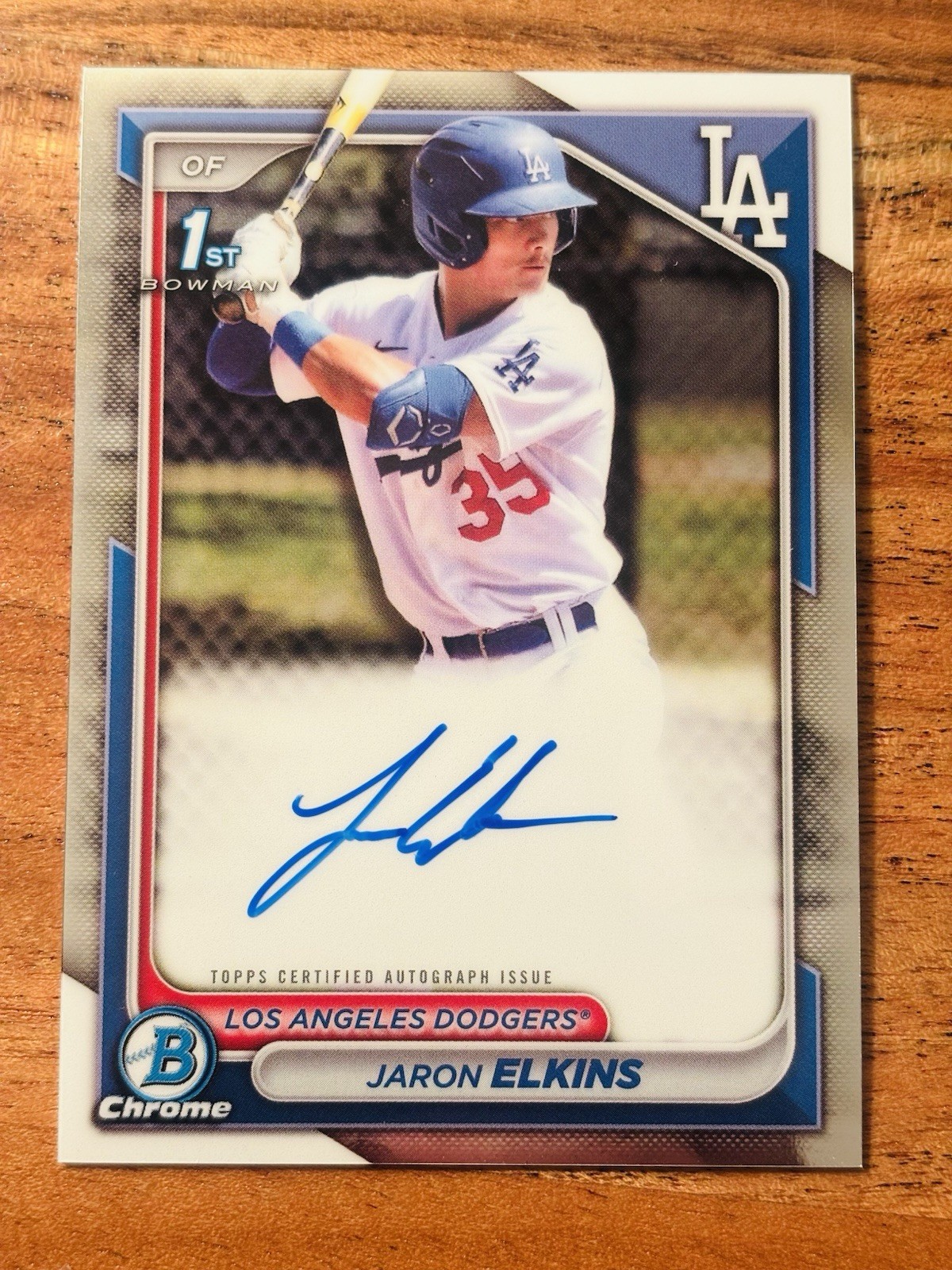 Dodgers Bowman Chrome 1st Auto 6x Lot - 2026 Brendan Tunink. Elias Medina /499 view 4