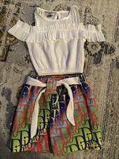 4-5 Children s Girl Short Set. New No Tag. Never Worn