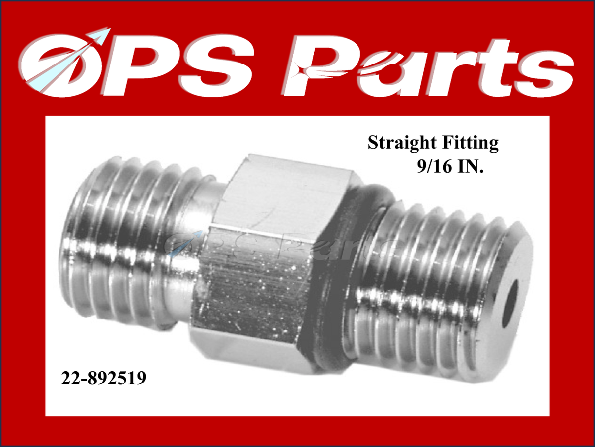 New / OEM Mercury Straight Fitting - 9/16 In - Part # 892519 | eBay