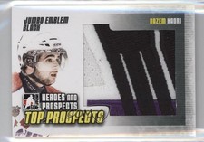 2009 ITG Heroes and Prospects Top Jumbo Emblem Black /6 Nazem Kadri #JM-24 2d8