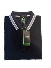 Image of Hugo Boss Men's Polo Shirt, Large, Regular Fit Black L