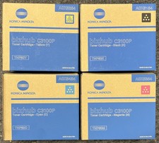 4 original Toner Konica Minolta TNP50 Black Cyan Yellow Magenta C3100P Rechnung