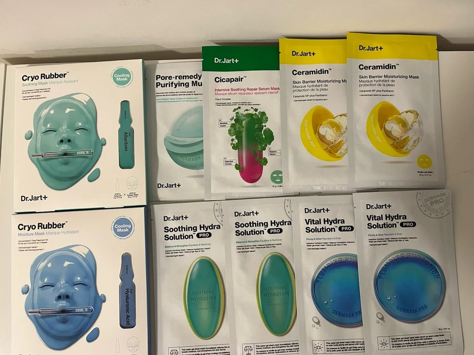 Dr. Jart + 10 Mascarillas Mega Mezcla Para Muchas Situaciones de Cuidado de la Piel Totalmente Nuevas. Foto 3 de 4