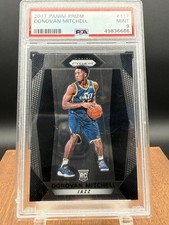 2017-18 Panini Prizm #117 Donovan Mitchell Rookie Card RC PSA 9 Mint. rookie card picture