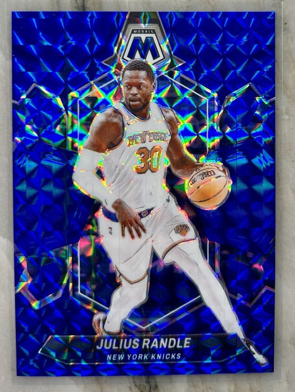 2023-24 Panini Mosaic - Julius Randle #61 Blue Mosaic Prizm /199