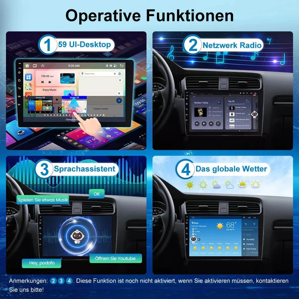 64G Wireless Carplay Für Ford Transit 2015-2018 Android 14 Autoradio GPS Navi - Bild 3 von 4