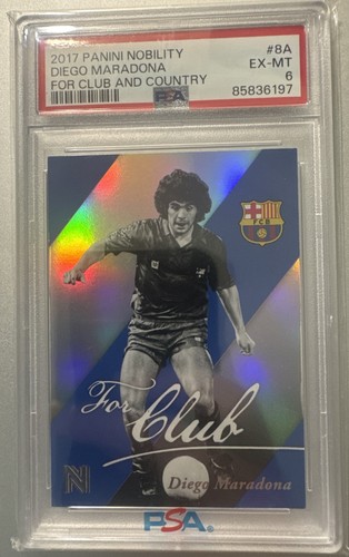 2017 Panini Nobility Diego Maradona For Club And Country Barcelona Argentina PSA