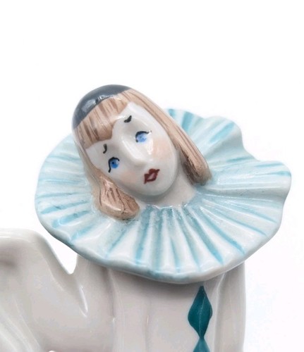 Pierrot Vtg Porcelain Figurine Fairy Tale Golden Key Soviet USSR 6.75" T Kiev - Picture 2 of 8
