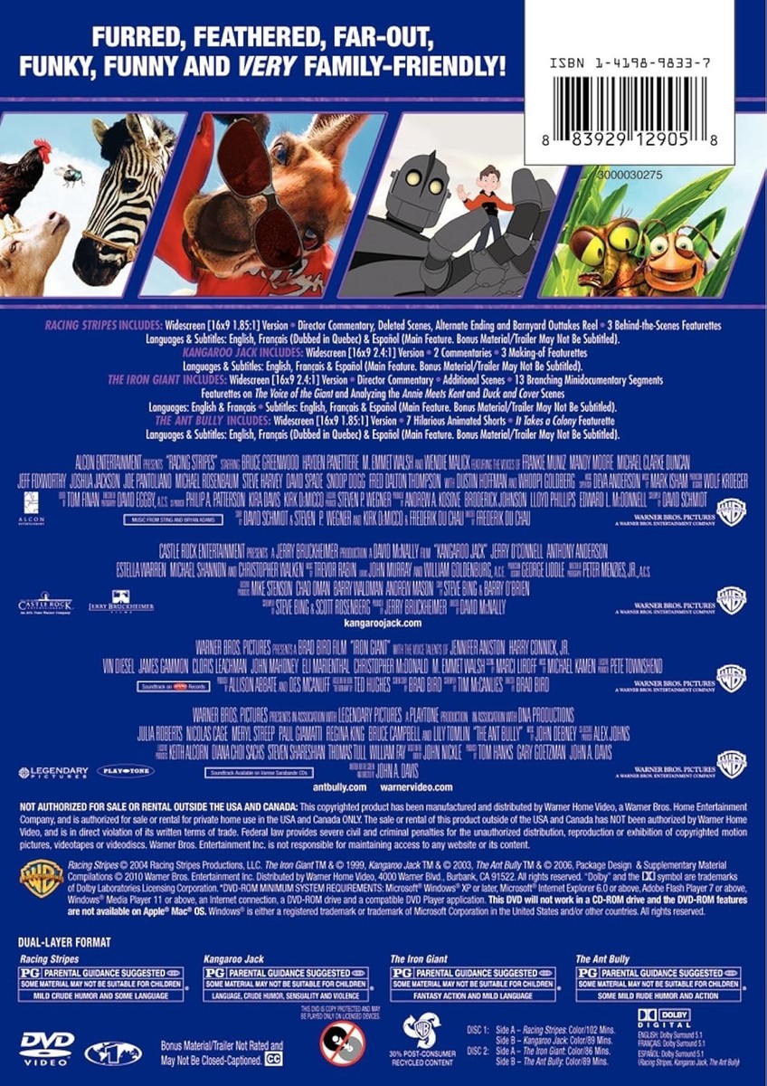 Family Fun Collection: 4 Film Favorites (DVD, 2011, 2-Disc Set