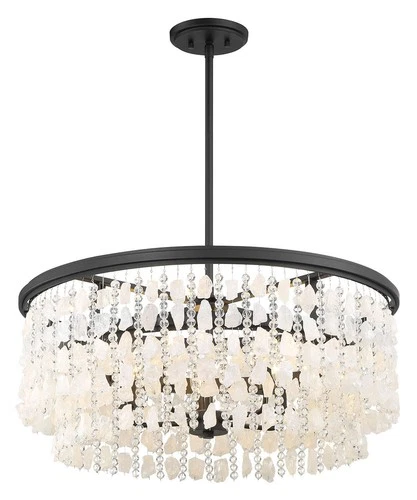 Minka Lavery 6706 Shimmering Elegance 9 Light 36"W Crystal - Sand Coal - Picture 4 of 12