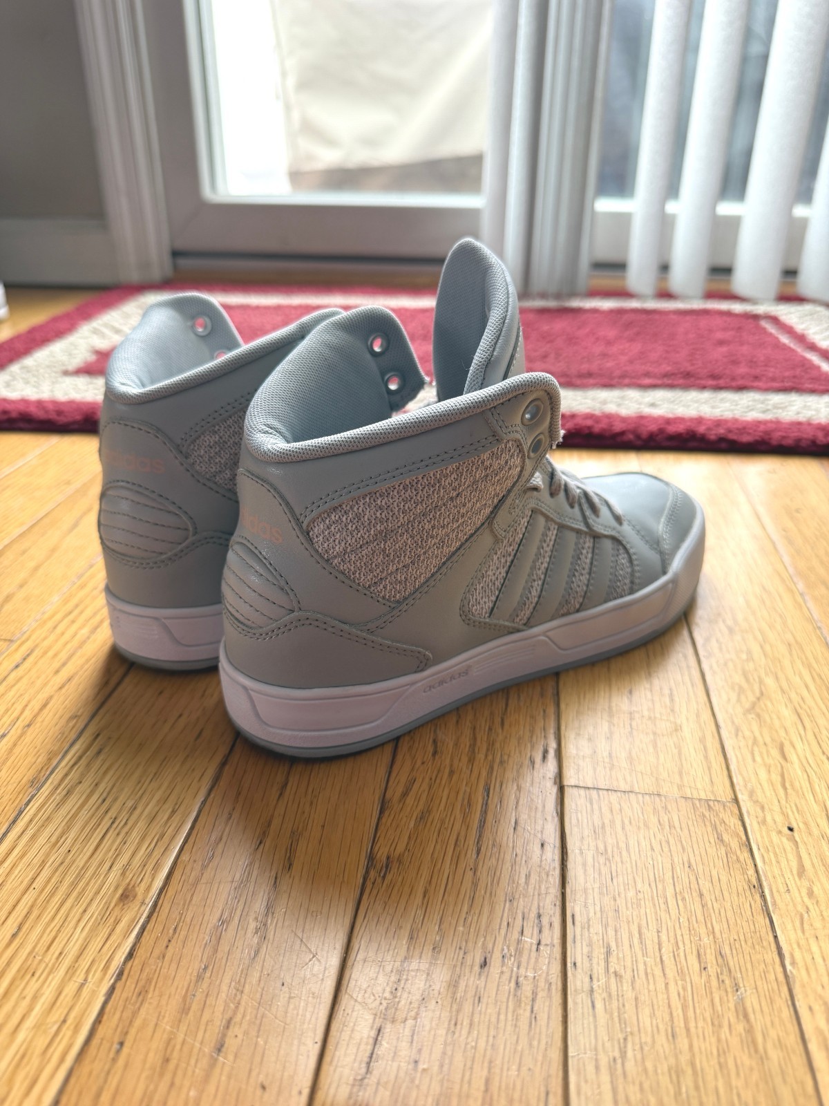 Adidas Hoops 2.0 Mid Gray - Women's US Size 6 - Basketball Style thumbnail 2
