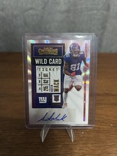 2020 Panini Contenders Rookie Ticket Austin Mack #244 Wild Card Ticket (AU, RC). rookie card picture