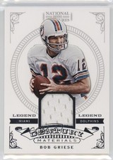 Panini National Treasures Legend Century Materials 21/99 2012 Bob Griese Salón de la fama cj2