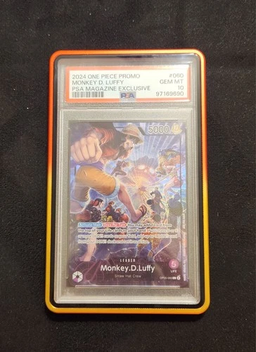 One Piece | Monkey.D.Luffy | OP05-060 | PSA Magazine Promo | PSA 10