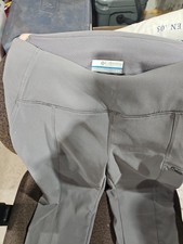 Columbia Women's Fleece Lined Active Fit Straight Leg Pants, City Grey, Size S