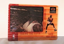 Michael Jordan Upper Deck Diamond Vision Taking The Fifth NBA Fifth Title Card