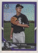 2018 Bowman Chrome Prospects Mega Box Purple Mojo Refractor Dane Dunning qr7