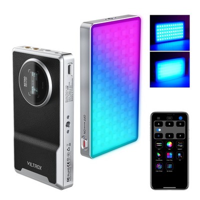 VLTROX 12W RGB Light, 22Wh Built-in Battery Supports Used While Charging RGB ...