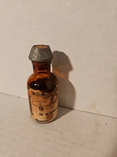 Vintage Bottle, Oil of Juniper, essential Oils 3/4 Full