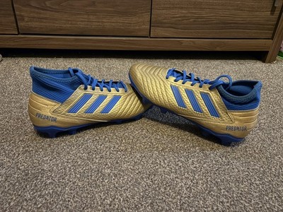 Herren Adidas Predator 19.3 Gold FG fester Untergrund 3G Fußballschuhe Größe UK 9 