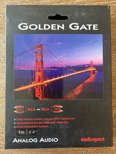 Audioquest Golden Gate Analog Audio 1 Meter (3 ‘4”) RCA To RCA Cable