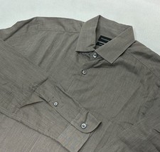 Ermenegildo Zegna Men  s Medium PremiumCotton Long Sleeve Button Down Dress Shirt