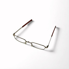 2 Pairs Metal Compact Folding Light Reading Glasses With Carrying Case man woman