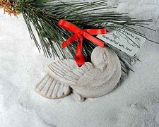 DOVE Made with Sand Tropical Beach Christmas Ornament