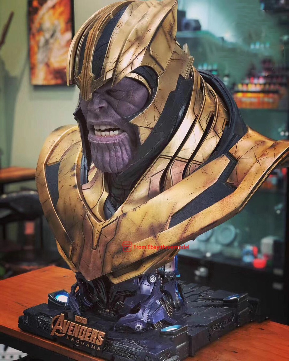 Queen Studios QS 1/1 The Avengers Thanos Bust Polystone Painted